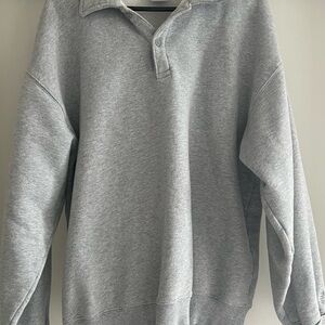 TNA Grey Cozy Boyfriend Fleece